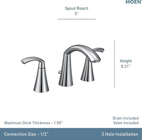 Moen Glyde Brushed Nickel Two-Handle High Arc India | Ubuy