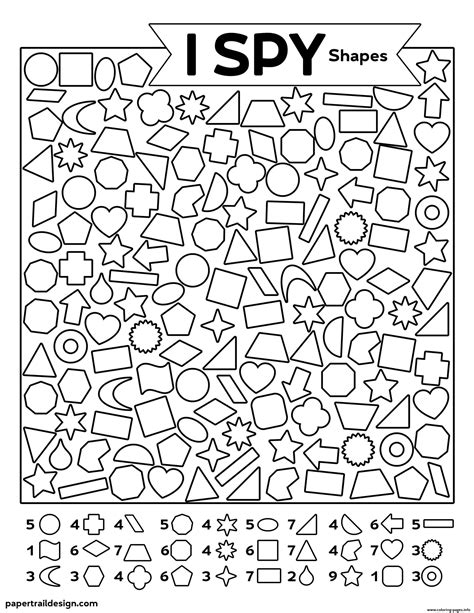 I Spy Coloring Pages Pdf