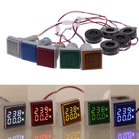 Geekcreit® AC 60-500V 0-100A D18 Square LED Digital Dual Display ...
