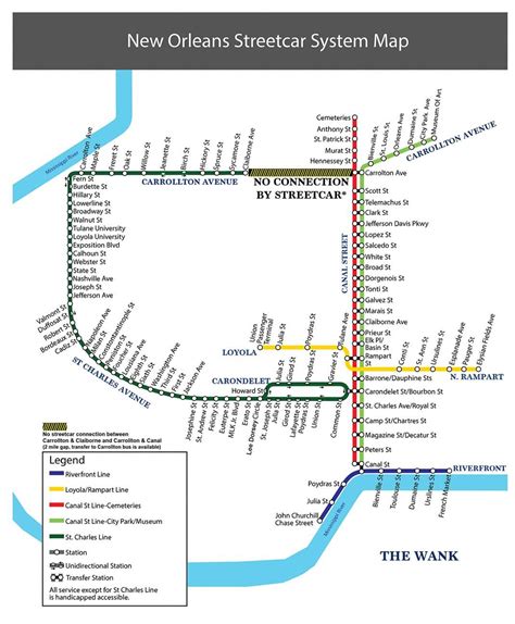 New Orleans Streetcar Map