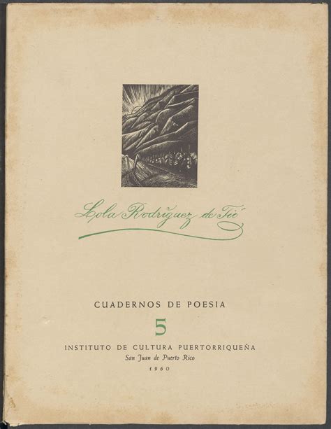 Cuaderno de poesía: Lola Rodríguez de Tió, 1960 by Revista del ICP - Issuu