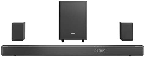 Hisense AX5125H 5.1.2Ch Sound Bar with Wireless Subwoofer, 500W, Dolby ...