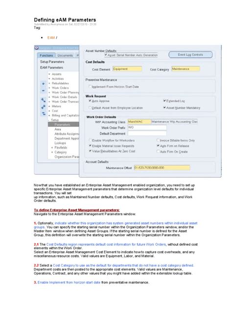 Oracle eAM 的图像结果