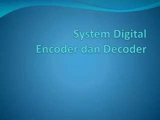 Image result for Project Encoder Dan Decoder