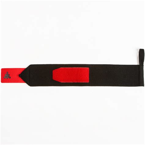 Weight Training Wrist Support Wraps Velcro Fastening - Red