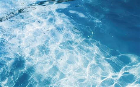 A clear blue pool in the style of pastel color palette abstract ...