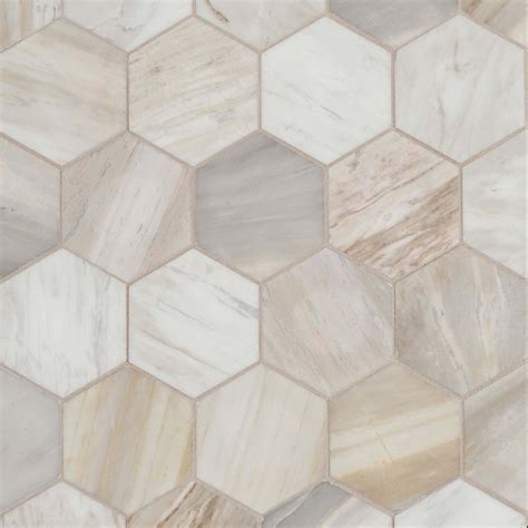 Sienna Hexagon Honed Marble Mosaic | Marble mosaic, Flooring, Floor decor