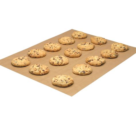 Kitchen Craft Large Reusable Non-Stick Baking Sheet, Brown, 40 x 33 cm ...