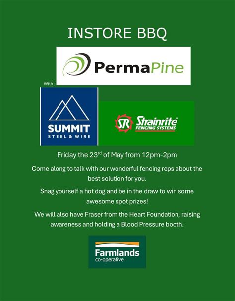 Instore BBQ, Farmlands Rotorua, 23 May 2025 | AllEvents