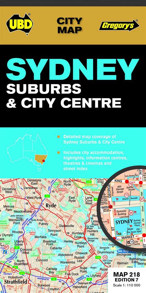 Buy Sydney Suburbs & City Centre Map 218 7th ed (City Map) Book Online ...
