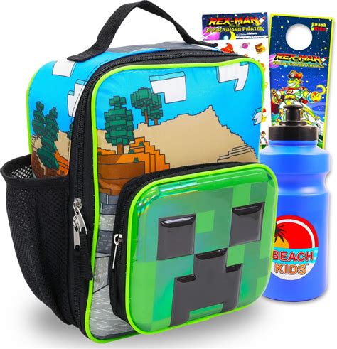 Amazon.com: Minecraft Lunch Box Set - Bundle with Minecraft Lunch Bag ...