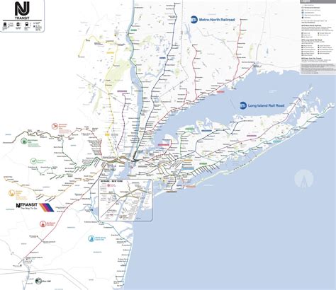 Map of all New York City Regional/Commuter Rail - Maps on the Web