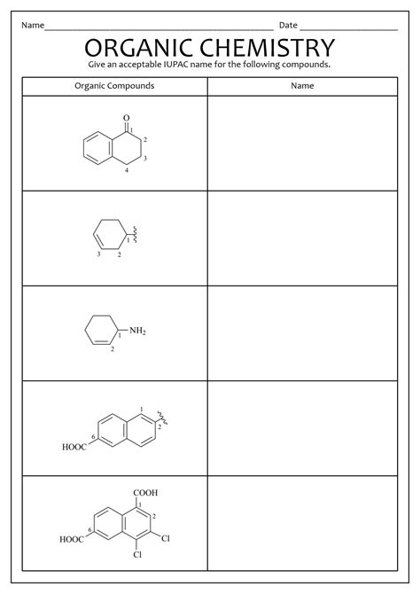 Image result for Functional Group Practice Problems Workbook