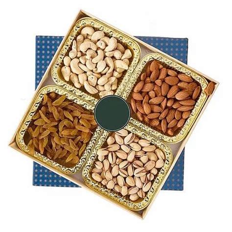Golden Filled Dry Fruit Gift Box - Diwali gifts ,Golden Filled Dry ...