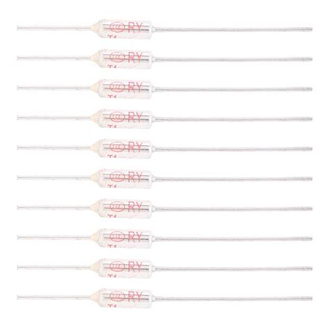 Thermal Link 10pcs Metal Shell Thermal Fuse Cutoff 250vac 10a ...