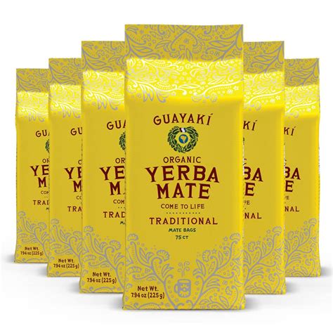 Amazon.com: Guayakí Yerba Mate, Organic Traditional Unsweetened Single ...