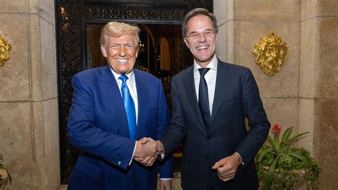 Donald Trump meets with new NATO secretary general at Mar-a-Lago