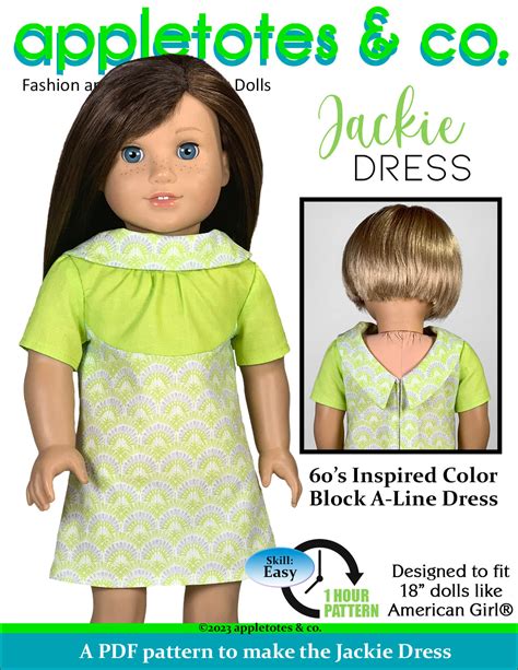 Image result for Free Tutorial Pattern 18 Inch Doll Dress