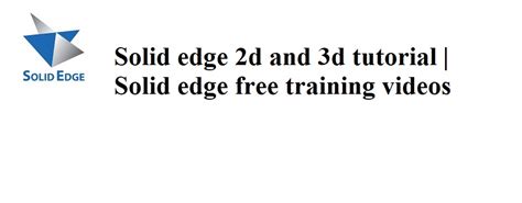 Solid Edge Tutorial 的图像结果