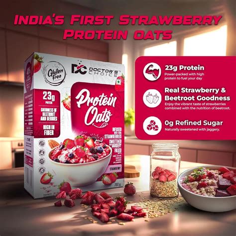 Buy Doctor's Choice Protein Oats 750 gm ( 15 Serving ) Online | NutriStar