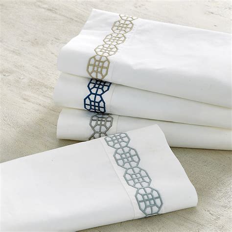Nottingham Embroidered Percale Sheet Set | Ballard Designs