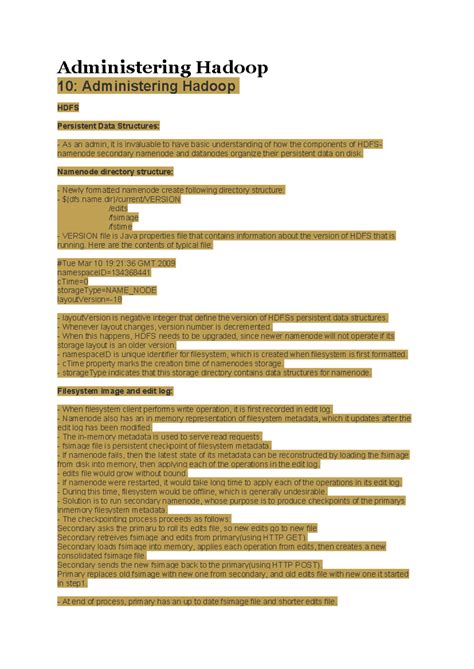 Administering Hadoop - bda - Administering Hadoop 10: Administering ...