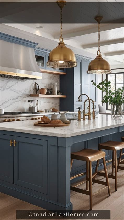 43 Stunning Blue Kitchen Cabinet Ideas for 2025 | Blue kitchen cabinets ...