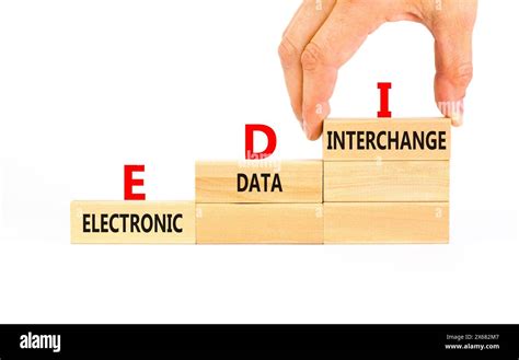 EDI electronic data interchange symbol. Concept words EDI electronic ...