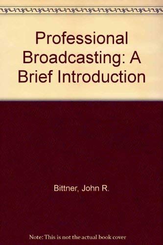 Buy Professional broadcasting: A brief introduction Book Online at Low ...