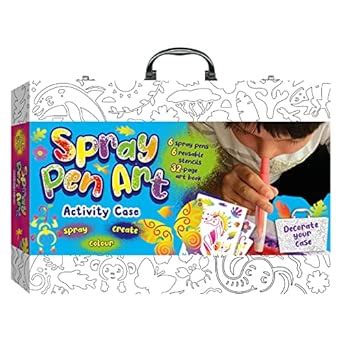 Spray Pen Art Activity Case : Bookoli: Amazon.in: Toys & Games