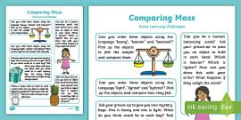 👉 EYFS Maths: Compare Capacity Home Learning Challenges