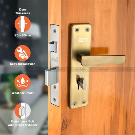 DUKE DUKE 8 INCH Mortice Handle Cylindrical Door Lock 200mm (MH625 BA ...