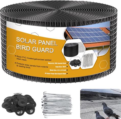 Solar Panel Bird Guard 8in X 100ft Critter Guard Galvanized ...