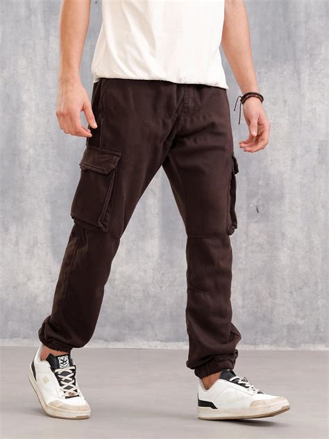 Straight Fit Cargo Jogger I Dk Brown – Wrogn