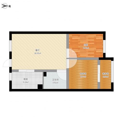 40平方2室一厅,四十平方小户型图,45平米二房一厅户型图_大山谷图库
