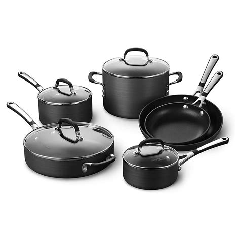 Calphalon 10-Piece Pots and Pans Set, Nonstick Kitchen Cookware with ...