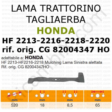 HONDA® : Lama trattorino tagliaerba   rasaerba   tosaerba  