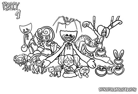 Desenho Para Colorir Poppy Playtime