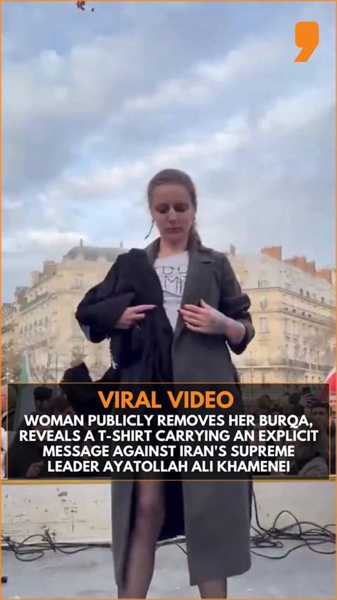 Woman's Burqa protest against Iran's supreme leader sparks widespread ...