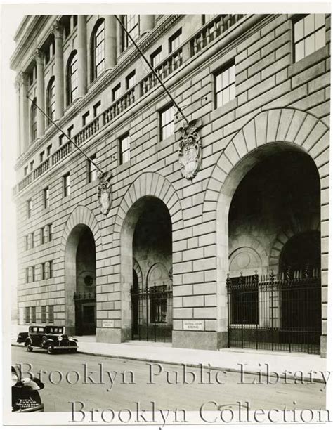 [Facade of Central Courts Building at 120 Schermerhorn Street, seen ...
