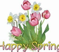 Image result for Happy Spring with Tulips and Bunnies