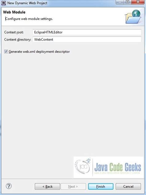 How to Write HTML Code in Eclipse 的图像结果