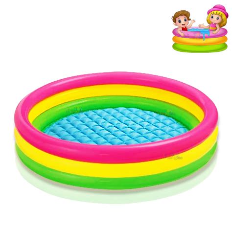 Buy Toy Imagine™ 4 Ft Swimming Pool for Kids | Inflatable Sunset Glow ...