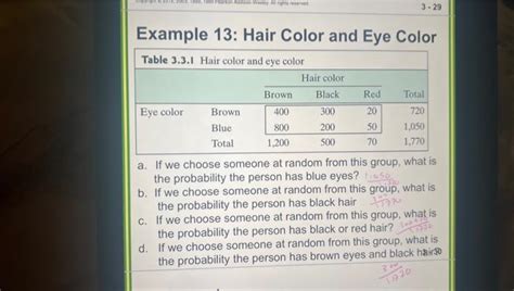 Image result for Probability Comparison Eye Color