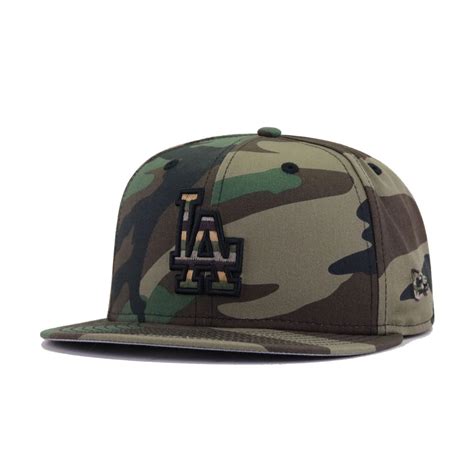Los Angeles Dodgers Woodland Camouflage New Era 59Fifty Fitted