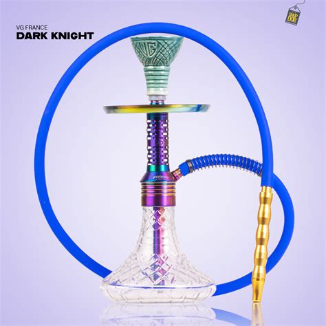 Buy Dark Knight Zipper Hookah with Bag - Rainbow Stem / Transparent ...