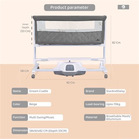 Dream Cradle for Baby with Automatic Swing & Mosquito Net