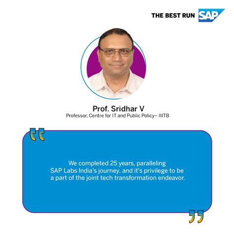SAP LABS INDIA on Twitter: "Excited to have Professor Sridhar V from ...