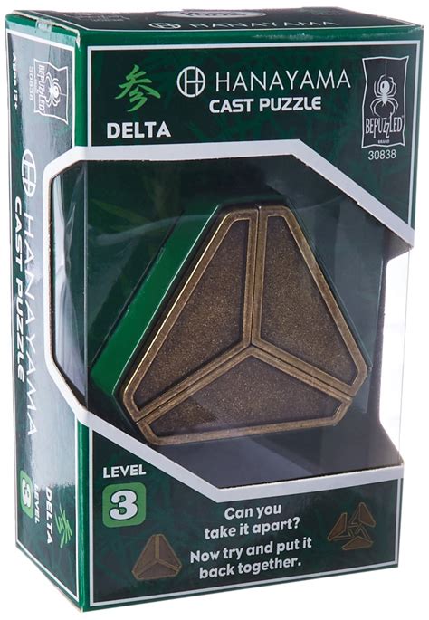 Buy DELTA Hanayama Cast Metal Brain Teaser Puzzle (Level 3) Online at ...