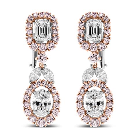 Beauvince Ariana Diamond Earrings (6.91 ct Diamonds ) in Rose Gold & P – Beauvince Jewelry